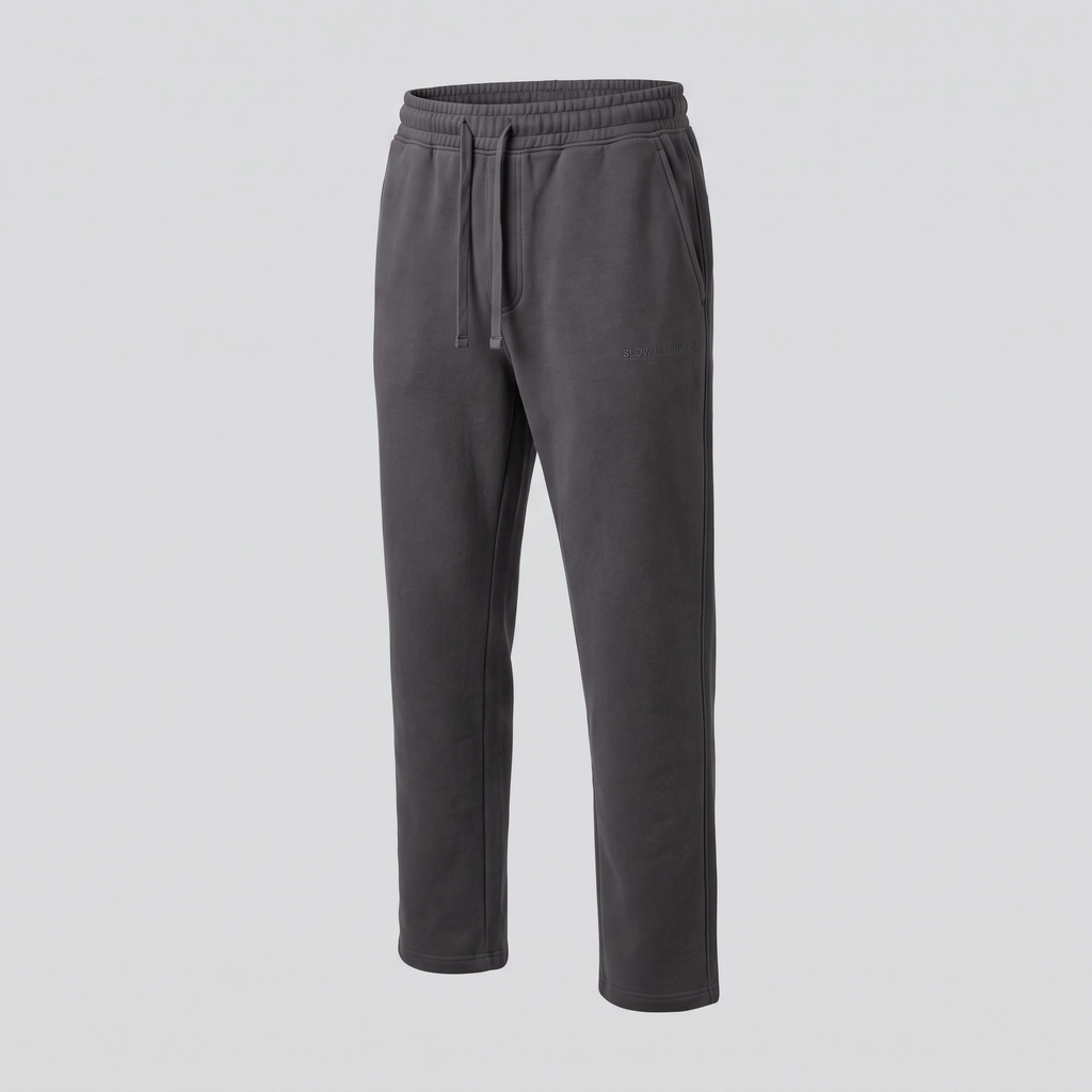 Jogging droit, charbon, vue de face — SLOW HARBOUR