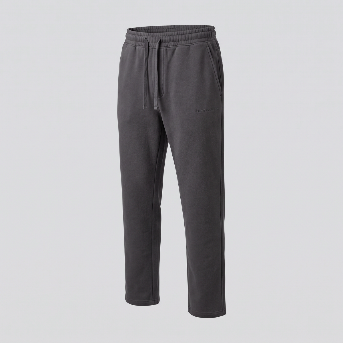Jogging droit, charbon, vue de face — SLOW HARBOUR
