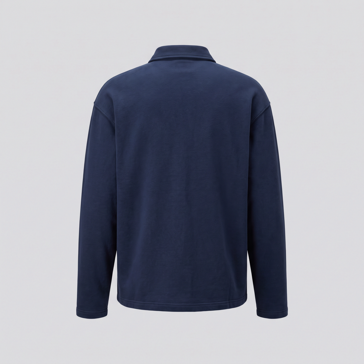 Surchemise en molleton, bleu marine, vue de dos — SLOW HARBOUR